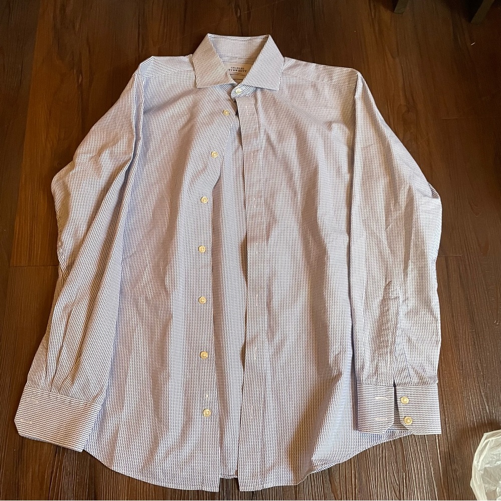 Charles Tyrwhitt Slim Fit Houndstooth Dress Shirt